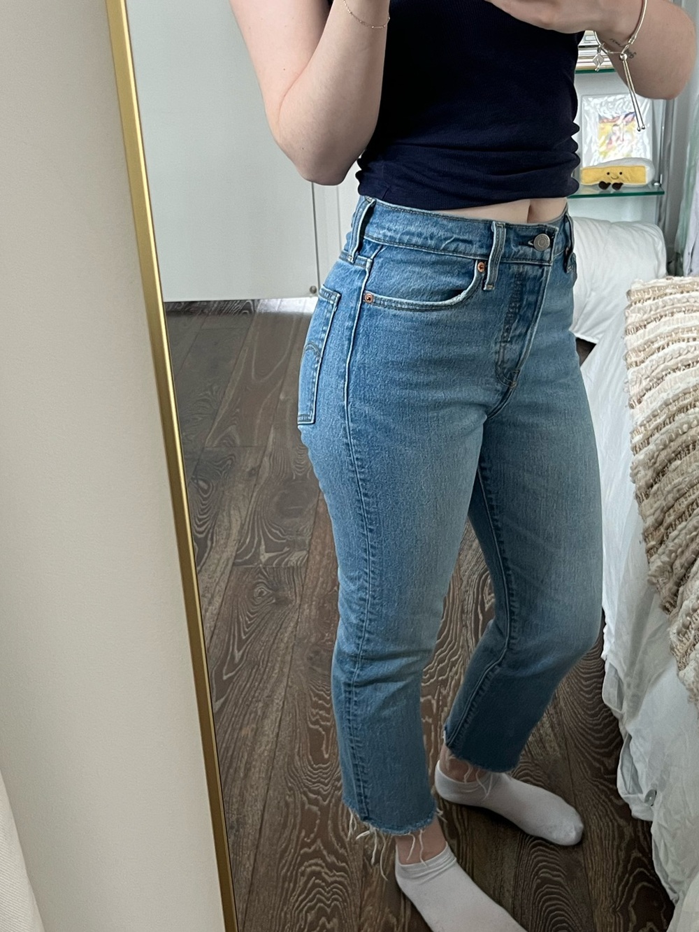 Levi’s High-Rise Blue Cropped Women’s Jeans